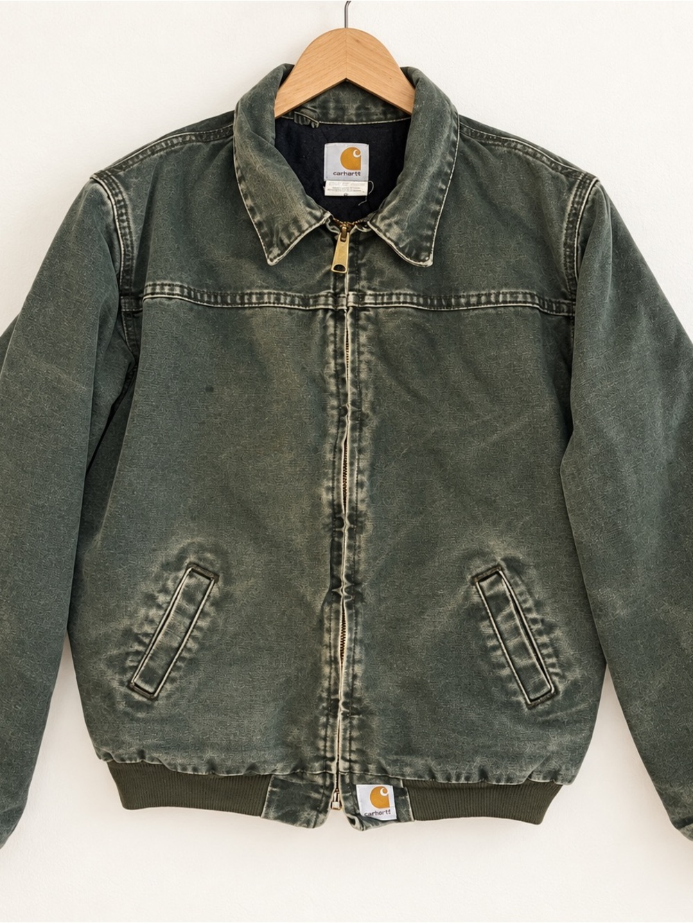 Vintage 2001 Carhartt Youth XL Faded Hunter Green Jacket